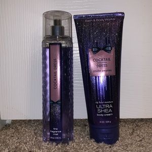 Cocktail Dress body cream and fragrance mist